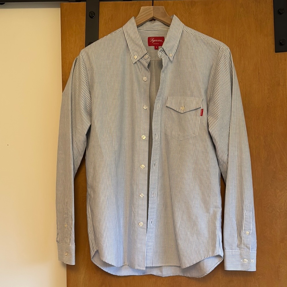 Supreme Blue Striped Men's Shirt